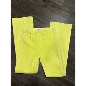 L’agence NWT Bell High Rise Flare Jeans Tonic Yellow